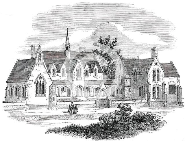 The Alfred Free Grammar-School, Wantage, Berks., 1850. Creator: Unknown.