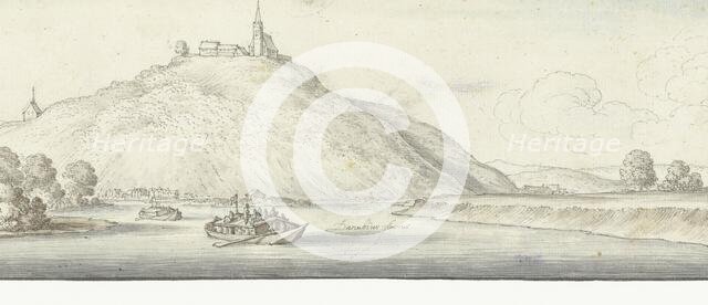 View of the Danube near Ober-Elech, 1625-1650. Creator: Wenceslaus Hollar.