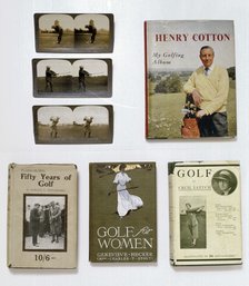 A collection of golfing books, early 20th century. Artist: Unknown