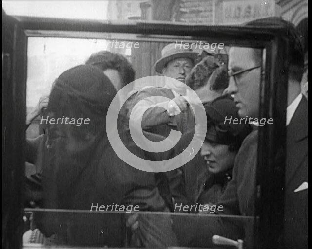 Actress Pola Negri Weeping at the Funeral of Rudolph Valentino, 1926. Creator: British Pathe Ltd.