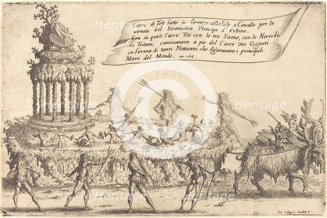 The Float of Thetis, 1616. Creator: Jacques Callot.