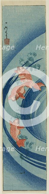 Goldfish and Water Plants, 1850. Creator: Ichimei.