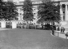View of Treasury Building from East Entrance of White House, Washington, D.C., between 1910 and 1917 Creator: Harris & Ewing.