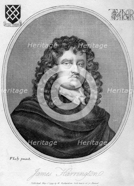 James Harrington (1611-1677), English political theorist, 1799.Artist: Peter Lely