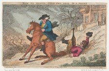 How to Travel Upon Two Legs in a Frost, May 4, 1808., May 4, 1808. Creator: Thomas Rowlandson.