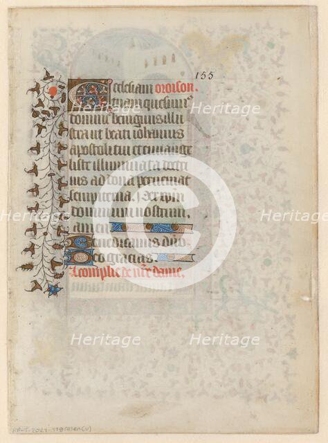 Manuscript from a book of hours with a prayer, c.1400-c.1449. Creator: Anon.