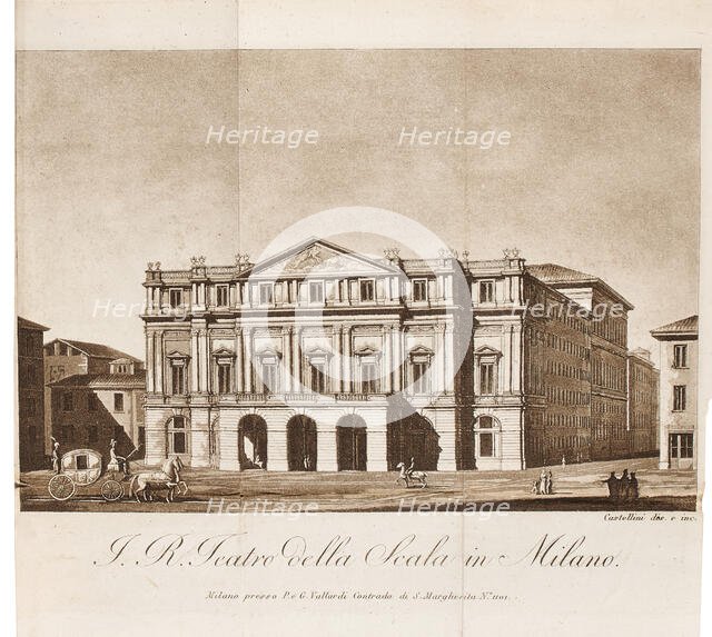 Teatro alla Scala di Milano, 1819. Creator: Castellini, Giuseppe (active End of 18th-Early 19th cen.).