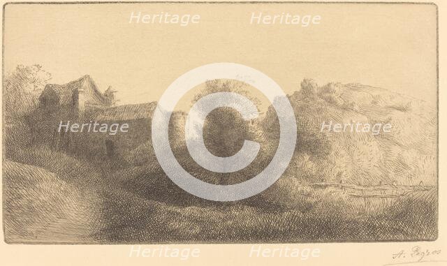 Bridge at the Mill (Le pont du moulin). Creator: Alphonse Legros.