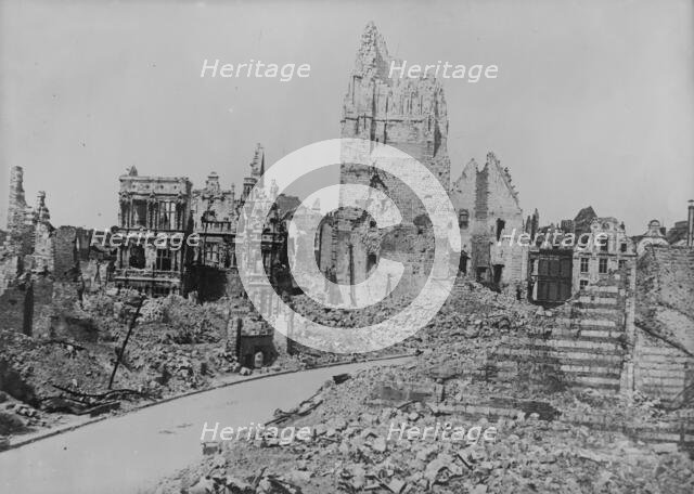Hotel de Ville, Arras, 26 May 1917. Creator: Bain News Service.