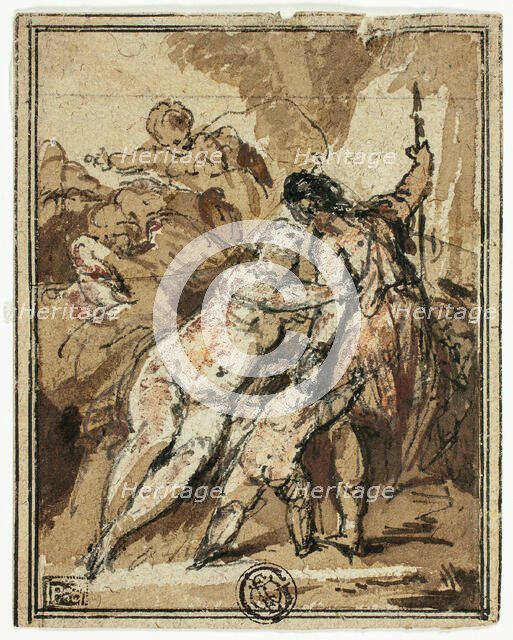 Venus Trying to Retain Adonis, n.d. Creator: Jacob de Wit.