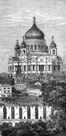 Sketches in Moscow, by our special artist: the Church of the Saviour, 1874. Creator: Unknown.