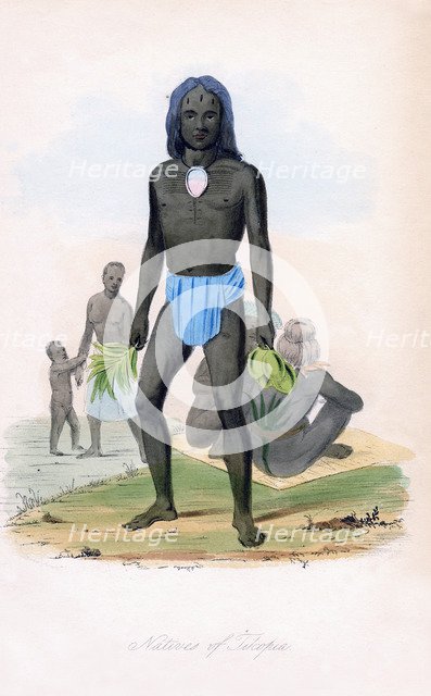 'Natives of Tilcopia', c1850.Artist: James Prichard