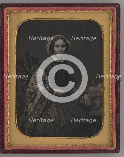 Untitled (Portrait of Seated Woman), 1860. Creator: Unknown.