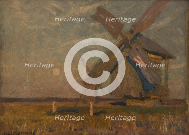 Landscape with Windmills, 1905. Creator: Jan Stanislawski.
