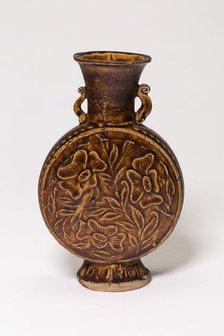 Amphora-Type Vase with Stylized Flowers, Jin dynasty (1115-1234), probably late 12th/13th century. Creator: Unknown.