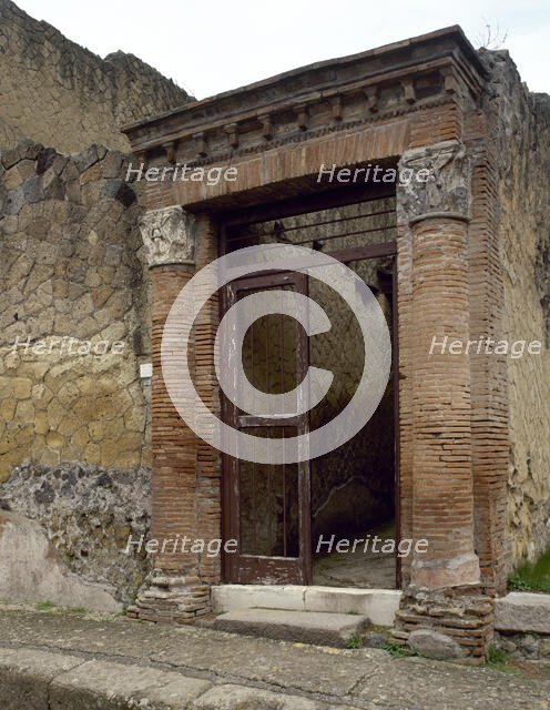 House of the Great Portal, Lower Decumanus, Herculaneum, Italy, 2002.  Creator: LTL.