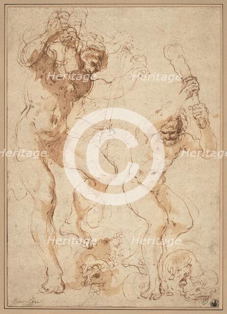 Hercules Slaying the Hydra, c. 1618. Creator: Guercino.