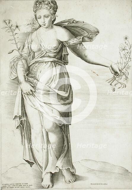 Flora, c1561. Creator: Enea Vico.