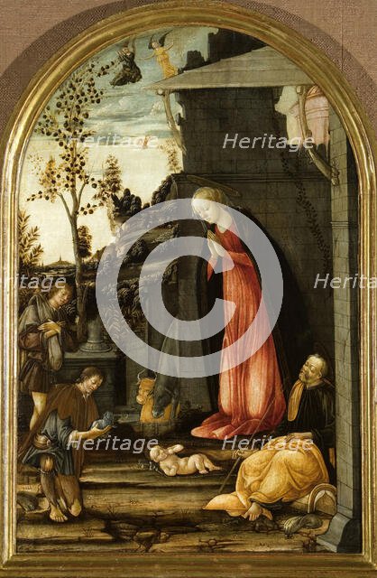 The Adoration of the Shepherds, ca 1475. Creator: Ciampanti, Michele (active 1463-1510).