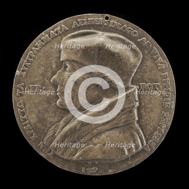 Desiderius Erasmus of Rotterdam, 1467/1469-1536, Scholar, Theologian, and Satirist, 1519. Creator: Quentin Metsys I.