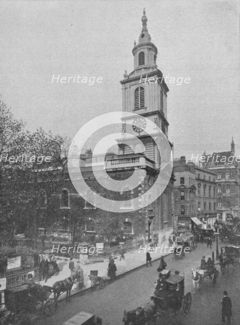 Church of St Botolph-without-Bishopsgate, City of London, c1890 (1911). Artist: Pictorial Agency.