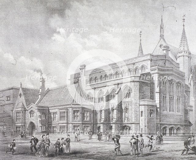 Guildhall Library, London, 1872. Artist: Sprague & Co