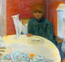 'Woman with a Cat', 1912. Artist: Pierre Bonnard