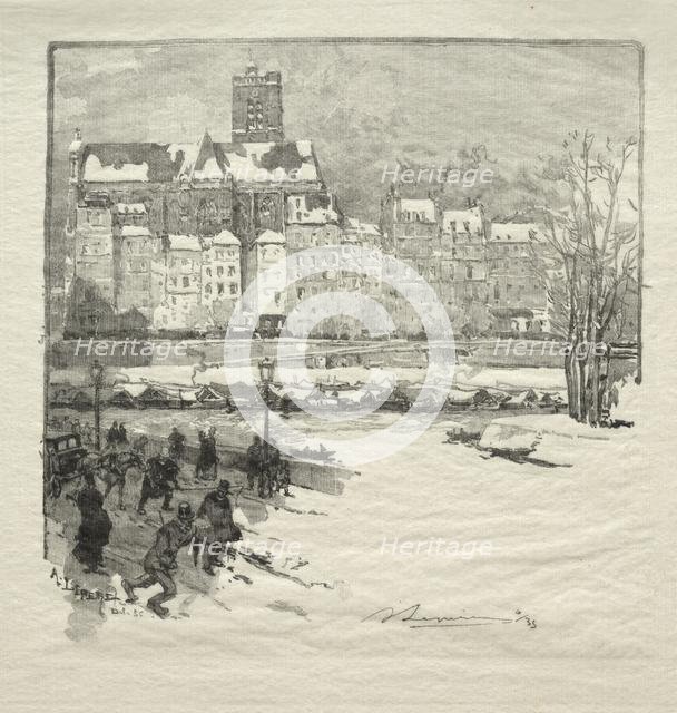 Quai de lHôtel de Ville. Creator: Auguste Louis Lepère (French, 1849-1918).