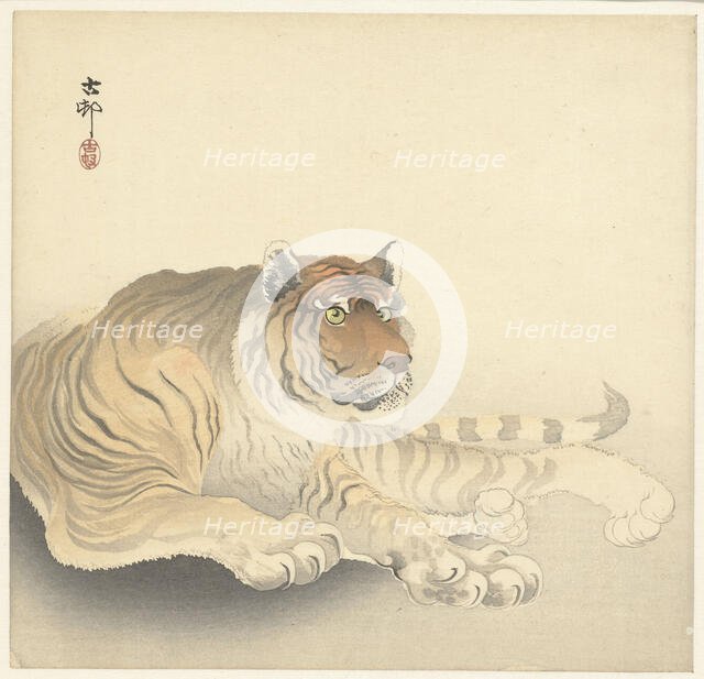 Tiger, 1920-1930. Creator: Ohara, Koson (1877-1945).