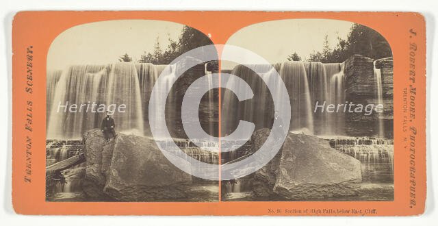 Section of High Falls. below East Cliff, late 19th century. Creator: J. Robert Moore.