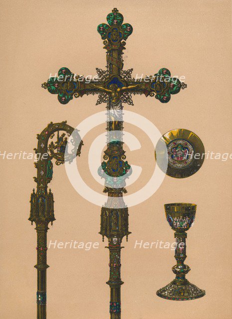 Objects for Ecclesiastical Use by E.C. Trioullier, Paris', 1893.  Artist: Robert Dudley.