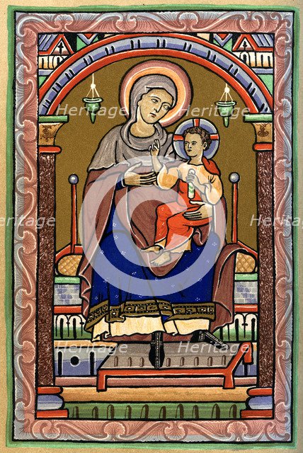 The Virgin and Child, 13th century, (1892). Artist: Unknown