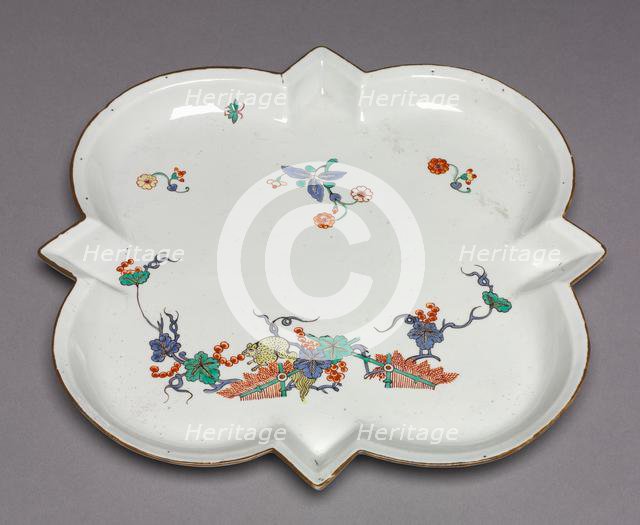 Tray, c. 1730. Creator: Chantilly Porcelain Factory (French).