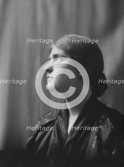 Miss Solveig Hornbeck, portrait photograph, 1917 or 1918. Creator: Arnold Genthe.