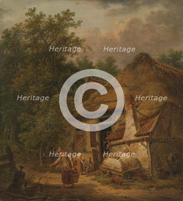 Farmhouse near Helvoirt, 1814-1816. Creator: Pieter Barbiers.