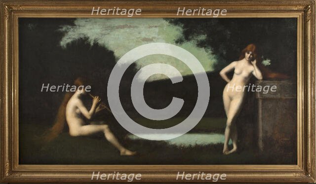 Eglogue, c.1879. Creator: Jean Jacques Henner.