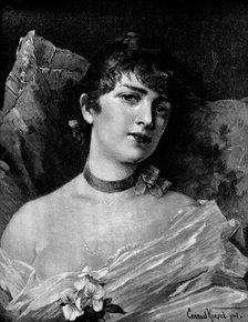 "Angelica" - picture by Conrad Kiesel, 1890. Creator: Unknown.