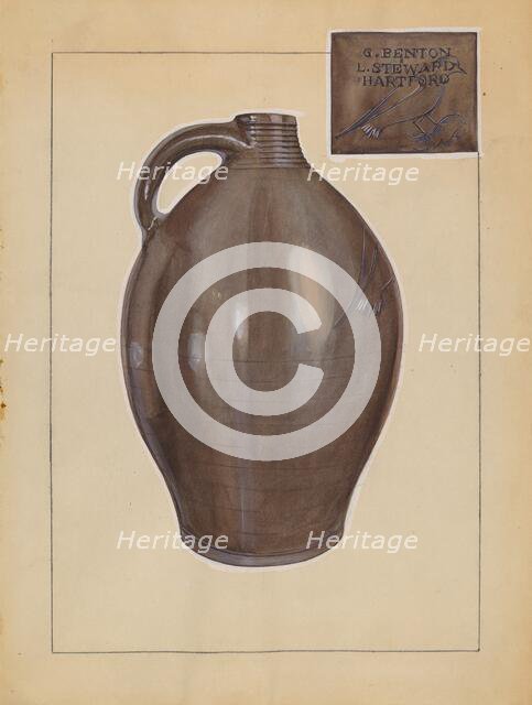 Jug, 1935/1942. Creator: John Dana.