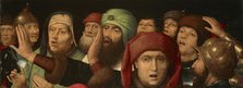 Jews and Roman soldiers. (Fragment of a Mocking of Christ), 15th century. Creator: Memling, Hans (1433/40-1494).