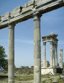 Temple of Trajan, Pergamon, Turkey, 1999.  Creator: Unknown.