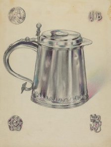 Silver Tankard, 1935/1942. Creator: Karl Joubert.