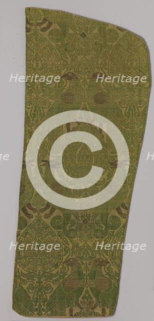 Textile with Brocade, Italian, 13th century. Creator: Unknown.