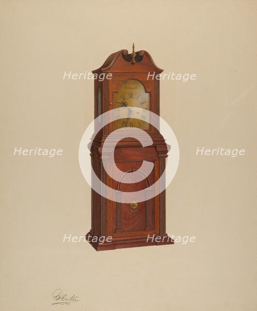 Shelf Clock, c. 1940. Creator: Ferdinand Cartier.