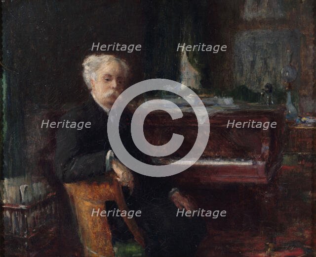 Portrait of the composer Gabriel Fauré (1845-1924), c. 1906. Creator: Farré, Henry (1871-1934).