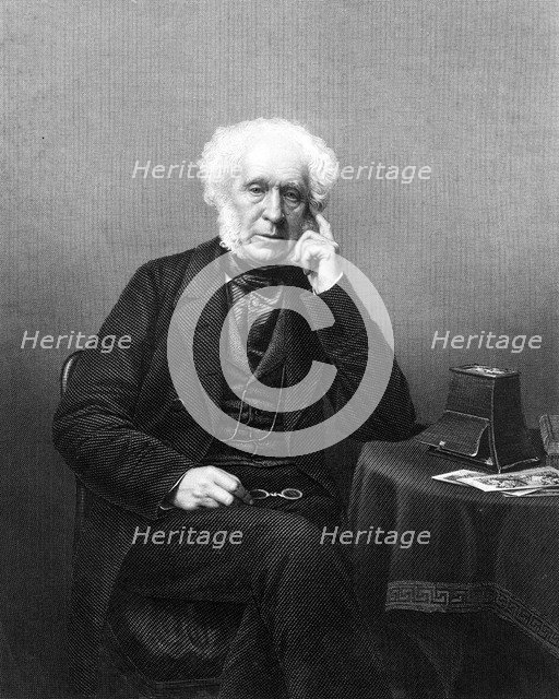 Sir David Brewster, 19th century Scottish scientist, inventor and writer.Artist: DJ Pound