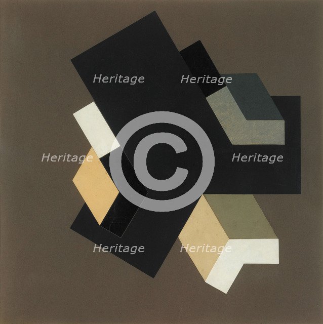 Proun 84, 1923-1924. Creator: Lissitzky, El (1890-1941).