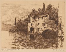 On Lake Como, c. 1910. Creator: George Elbert Burr.