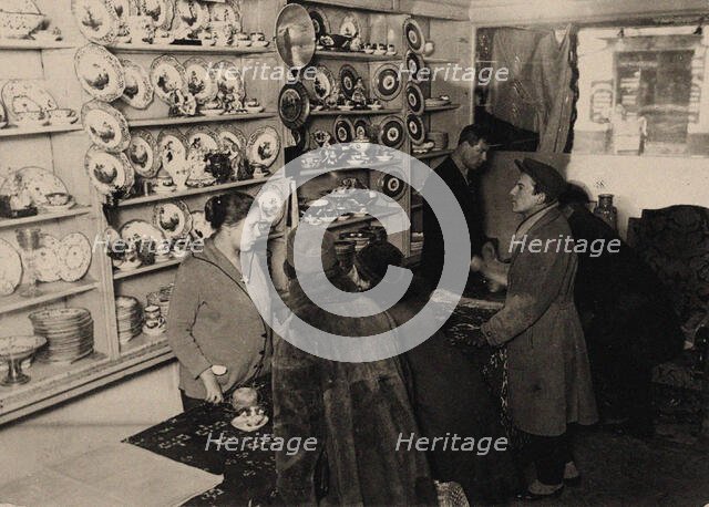 Preview before the auction of the properties of the Romanov Tsar family, Moscow, 1927, 1927. Creator: Anonymous.