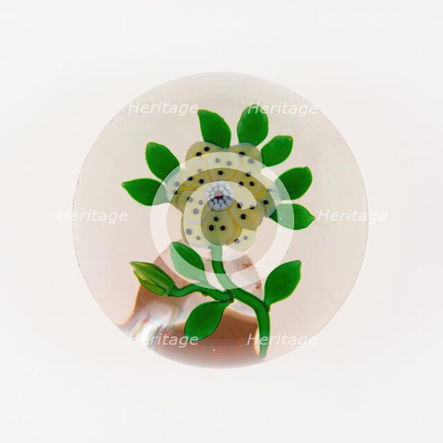 Paperweight, Baccarat, c. 1845-60. Creator: Baccarat Glasshouse.