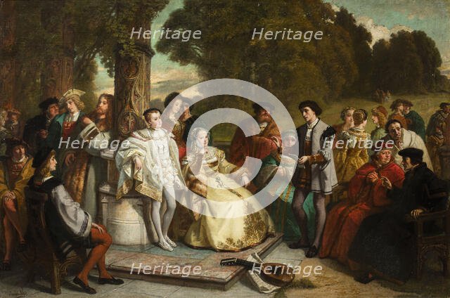 At the Court of Margaret of Austria, 1854. Creator: Lies, Joseph Henri Hubert (1821-1865).